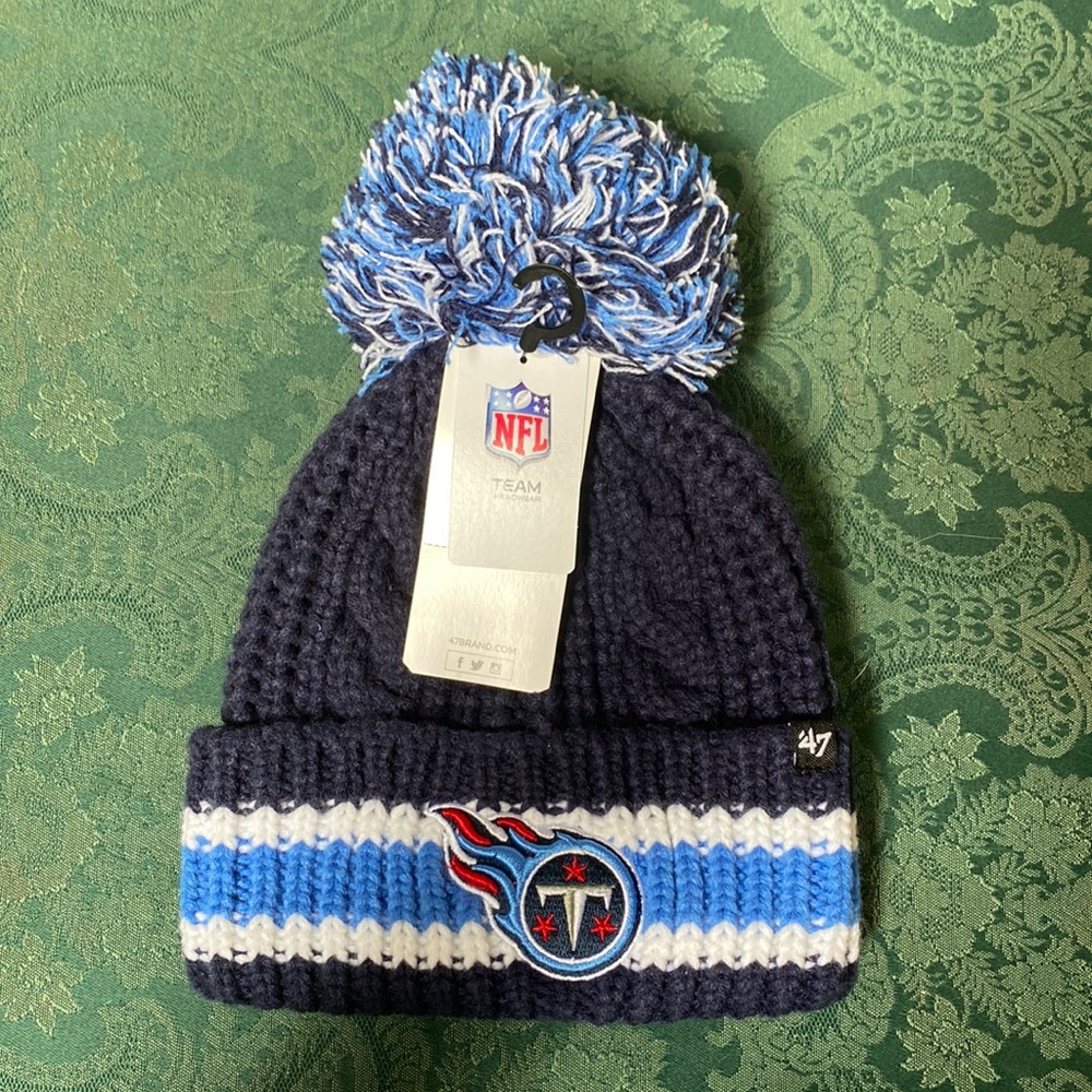 Women’s ‘47 brand Tennessee Titans Pom Pom knit beanie